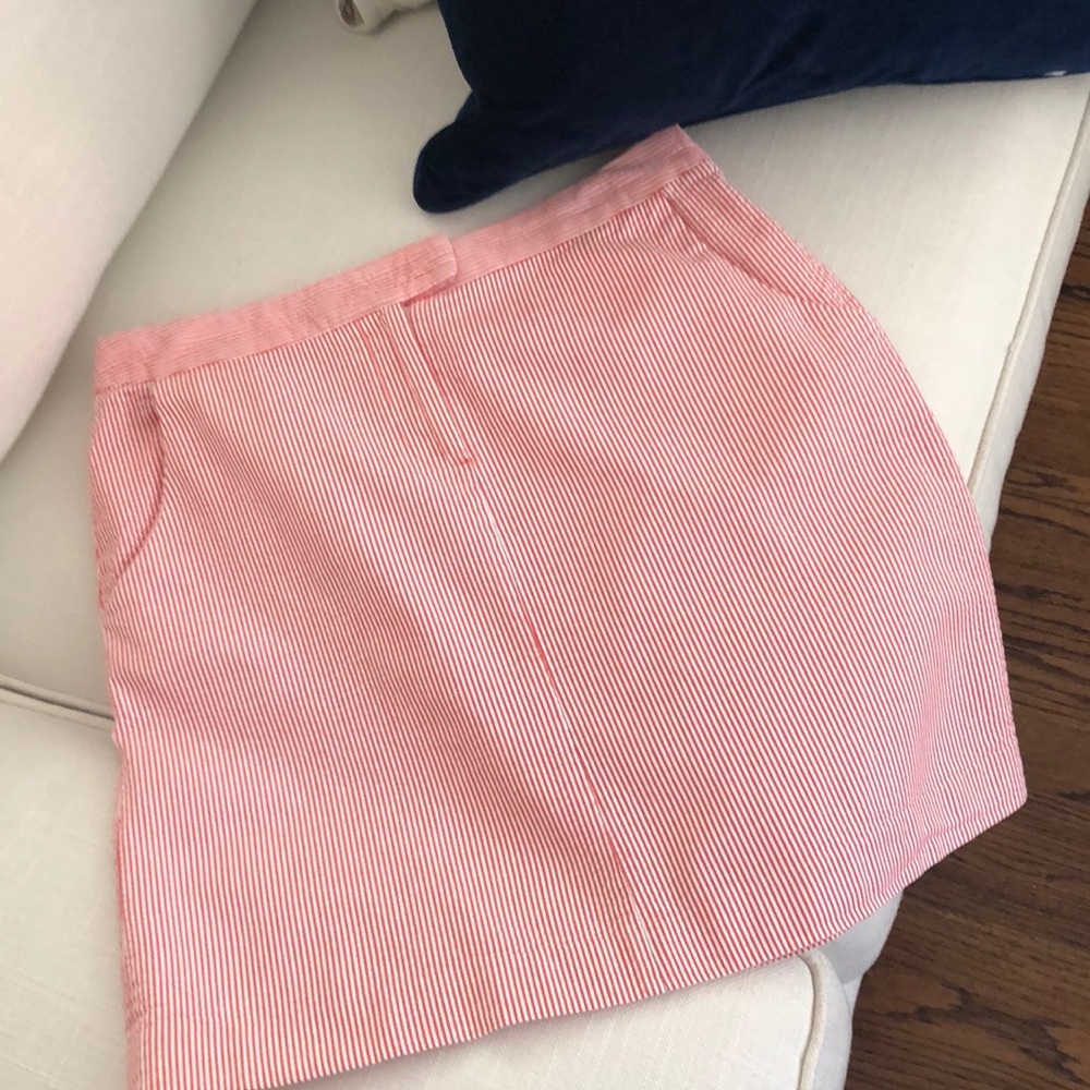 Kenar Raspberry Seersucker Skirt - Picture 2 of 5